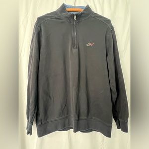 Greg Norman black long sleeve 1/4 zip pullover size large